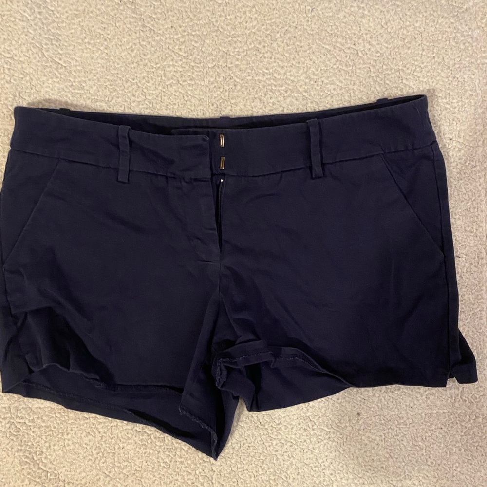 Blue Canvas Shorts